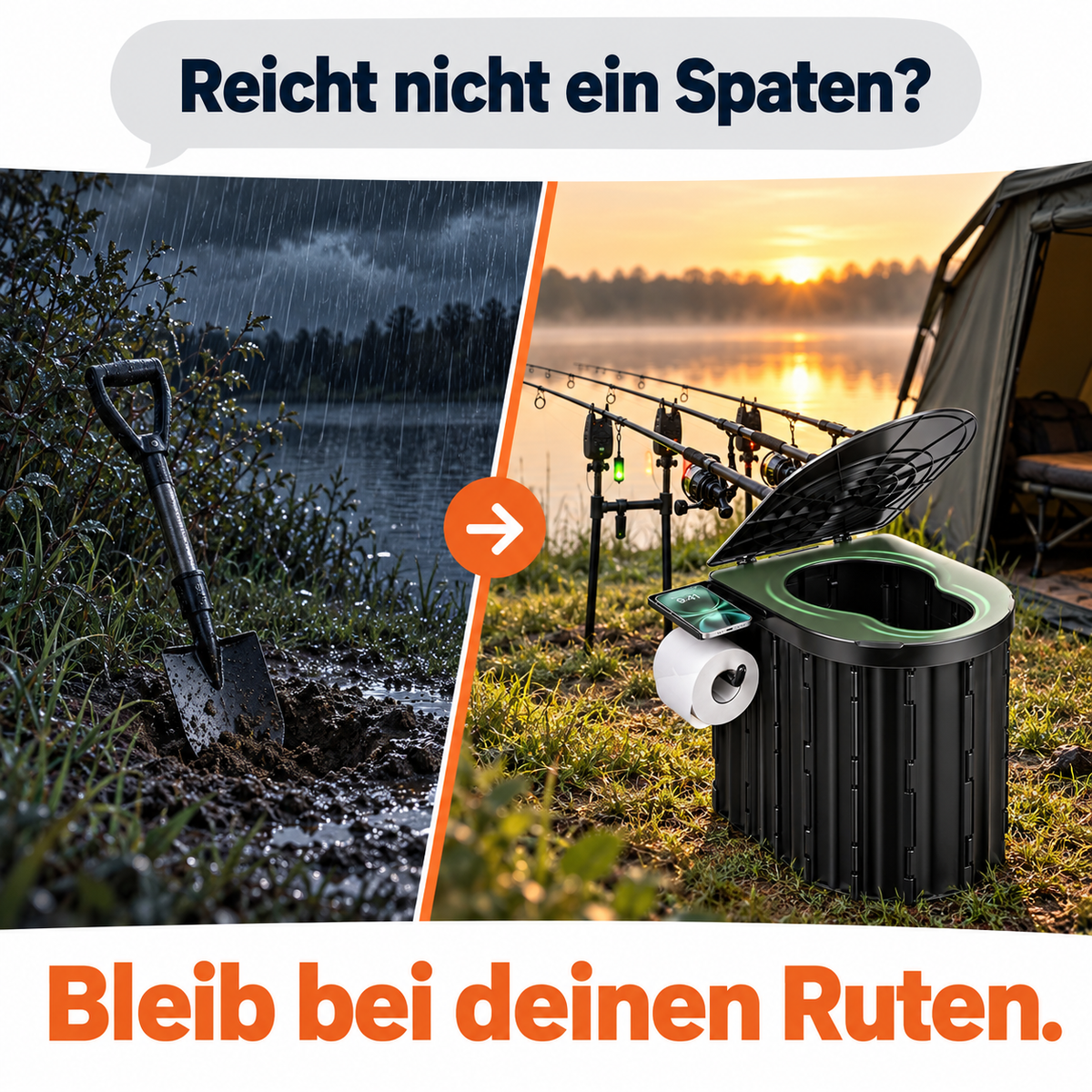 UFERWERK | Faltbare Angler-Toilette